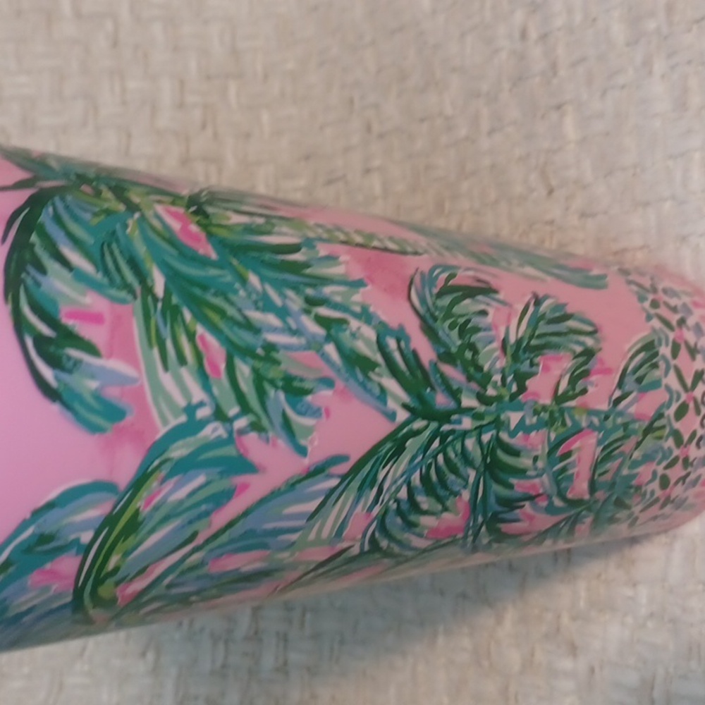 NWOT Lilly Pulitzer Palm Tree Tumbler - Picture 2 of 6